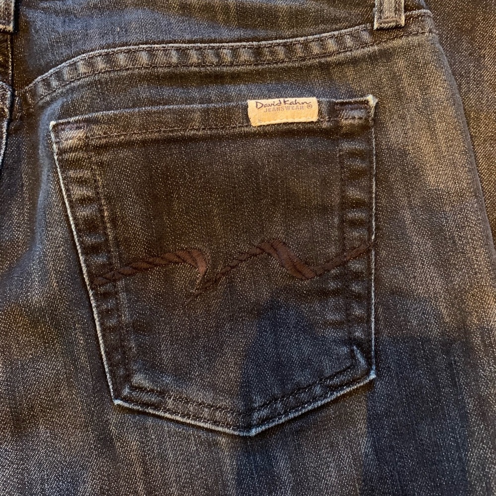 David Kahn Dark Wash Denim Jeans - Picture 2 of 5